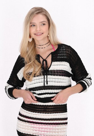 IZIA Kampsun 'Fashion Look', värv must: eest vaates