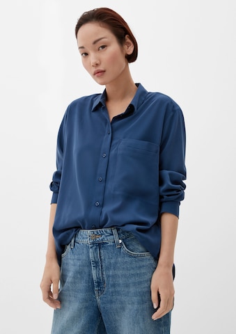 s.Oliver Blouse in Blauw: voorkant