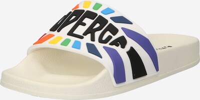 SUPERGA Zapatos abiertos en mezcla de colores / blanco, Vista del producto