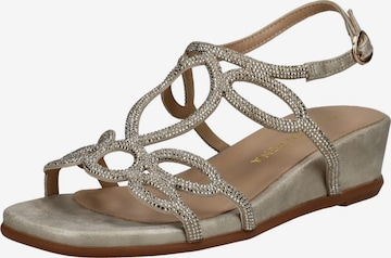 Sandales Alma En Pena en or : devant