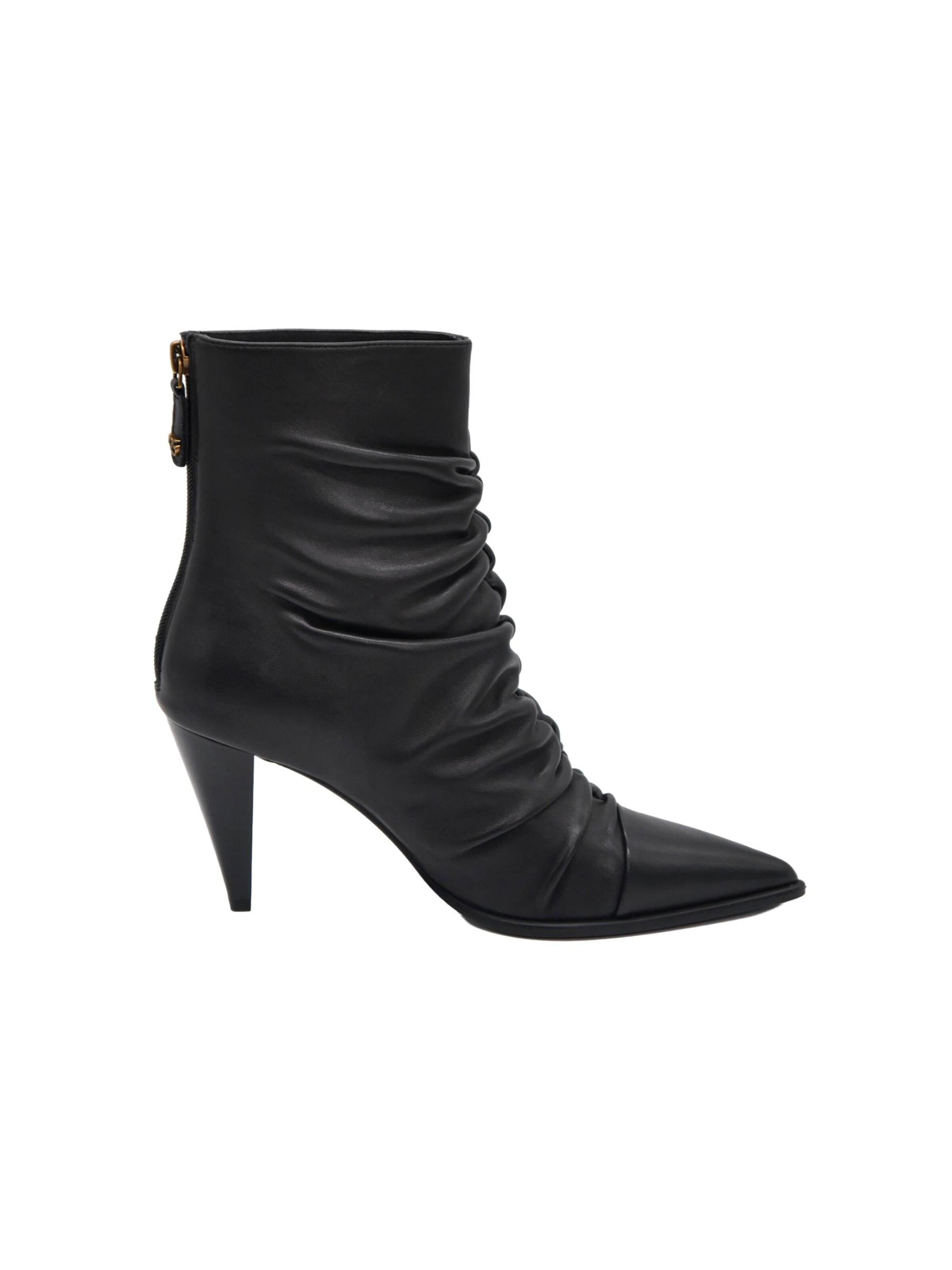 PINKO Boots 'PINKO VANE 02-ANKLE BOOT NAPPA Scarpe' in Zwart: voorkant