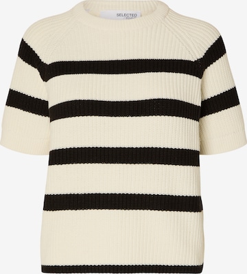SELECTED FEMME Sweater 'BLOOMIE' in White: front