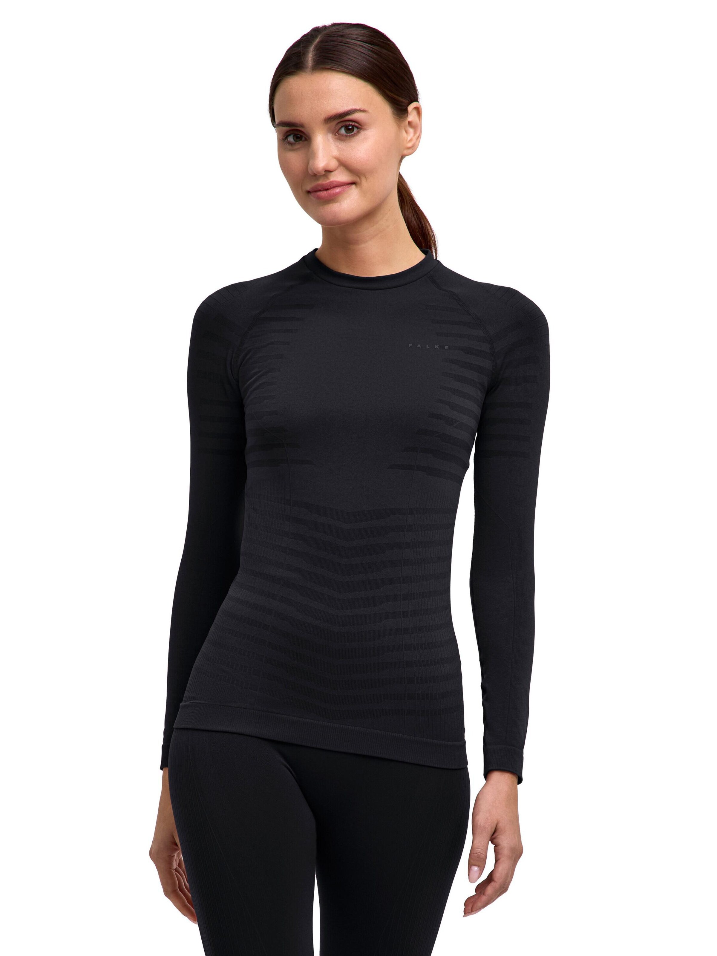 FALKE Base Layer‌ in Schwarz: Vorderseite