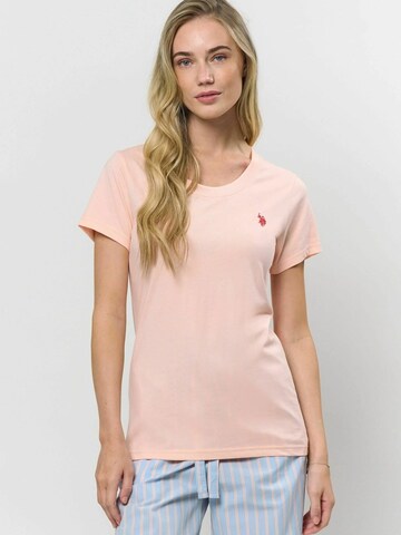 U.S. POLO ASSN. T-shirt ' Amy ' in Pink: Vorderseite