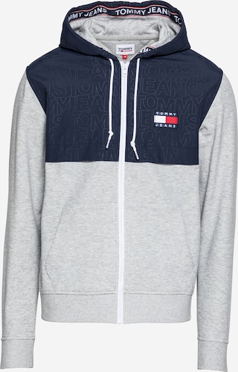 Tommy Jeans Sweatvest in de kleur Navy / Grijs gemêleerd, Productweergave