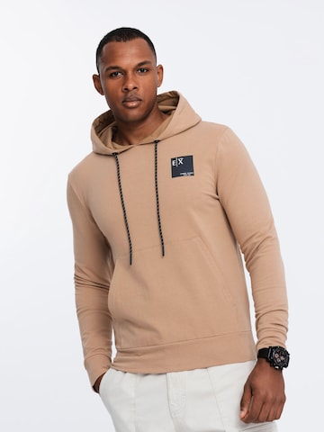 Ombre Sweatshirt 'OM-SSNZ-0162' in Beige: voorkant