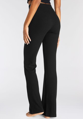 LASCANA Boot cut Pants in Black