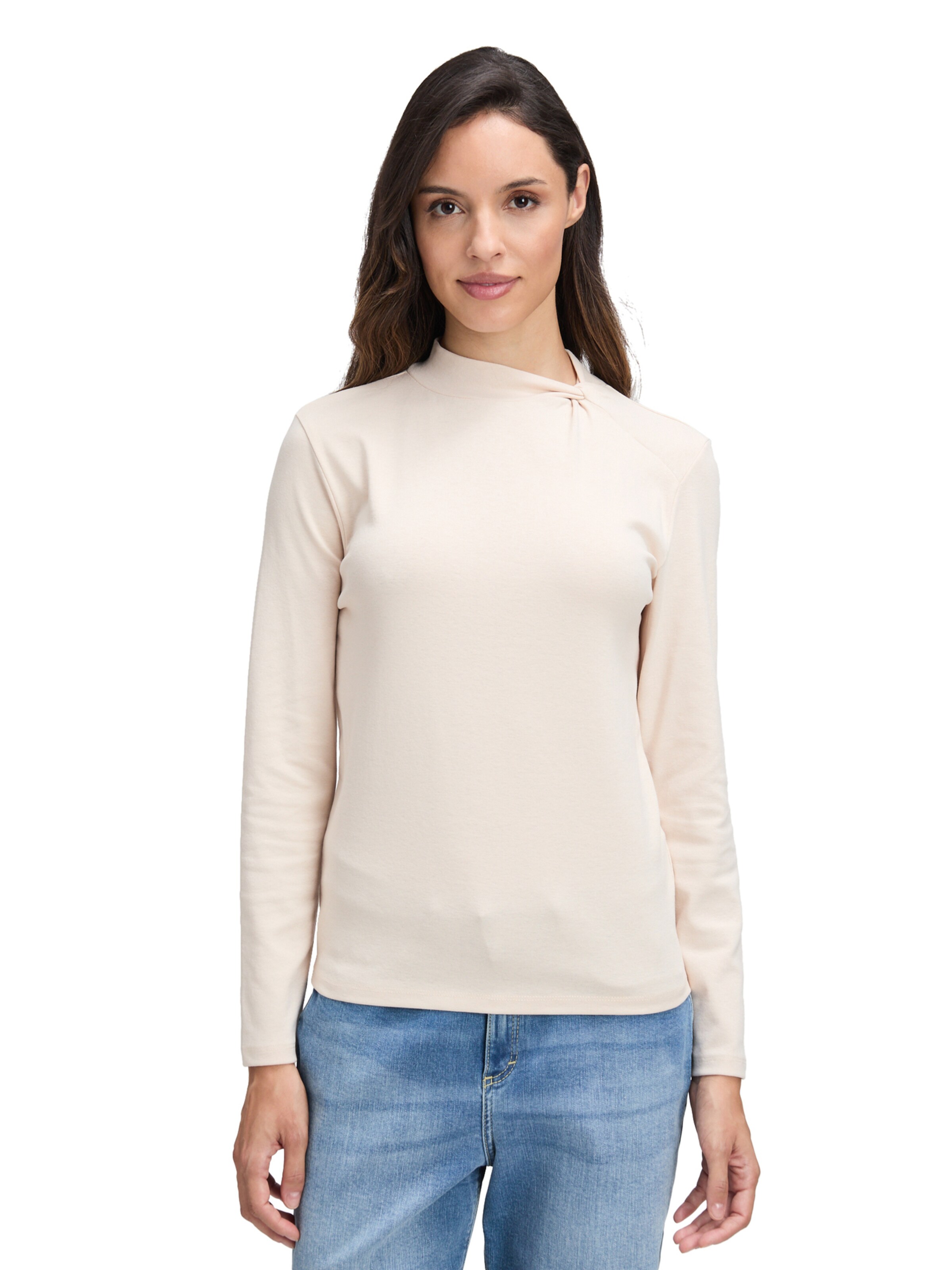 Cartoon Shirt in Beige: voorkant