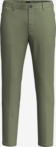 BOSS Slim fit Chino Pants ' Kaiton ' in Green: front