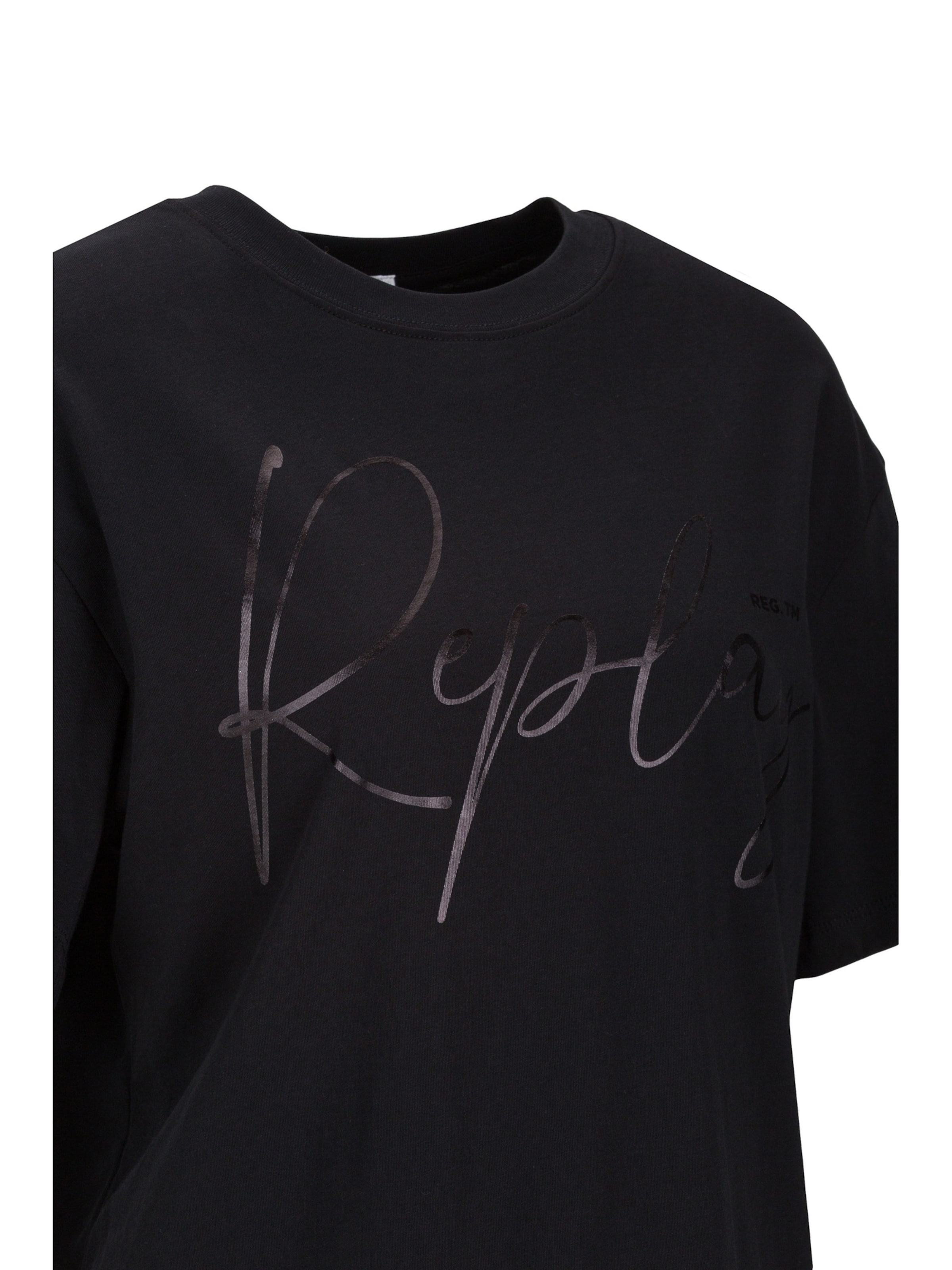 REPLAY T-Shirt in Schwarz
