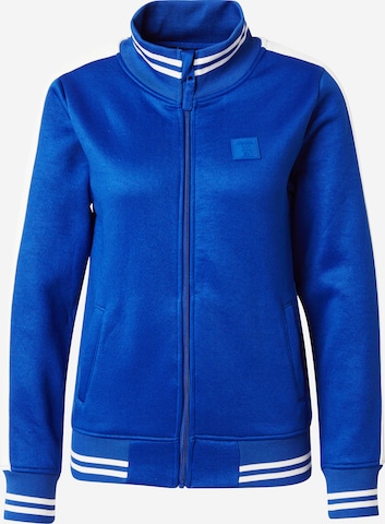 Derbe Zip-Up Hoodie in Blue: front