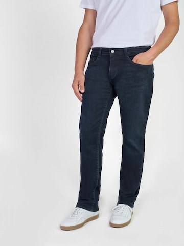 Le Temps Des Cerises Tapered Jeans in Blauw: voorkant