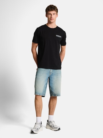 TOM TAILOR DENIM Μπλουζάκι σε μαύρο