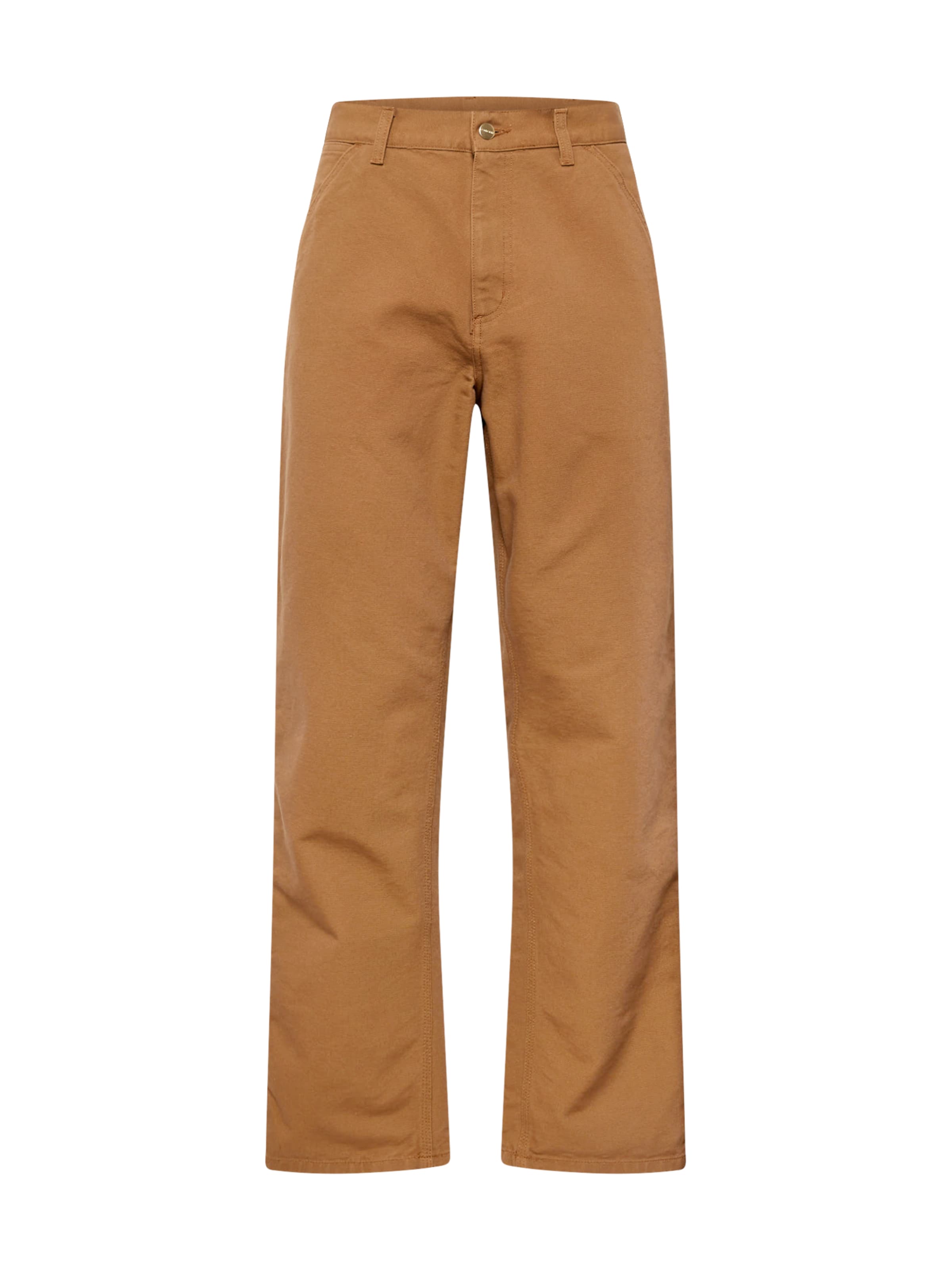 Carhartt WIP Ohlapna forma Hlače | rjava barva: sprednja stran