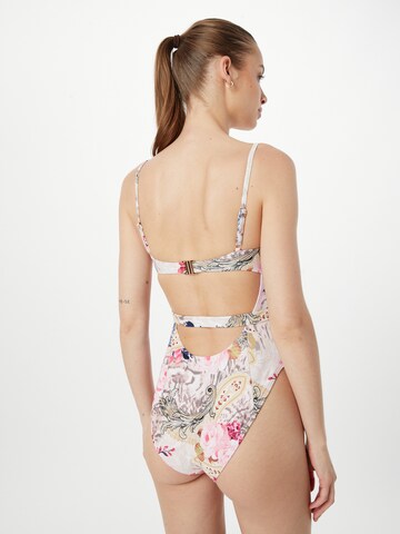 River Island Balconette Swimsuit in Pink