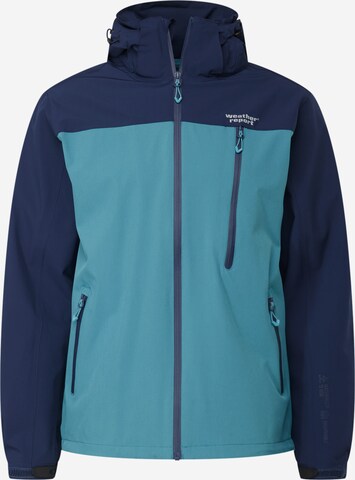 Weather Report - Chaqueta de montaña 'Delton' en azul: frente