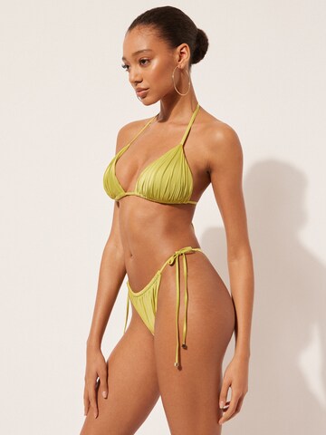 CALZEDONIA Triangle Bikini Top in Yellow