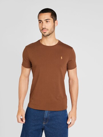 Polo Ralph Lauren Regular fit Shirt in Bruin: voorkant