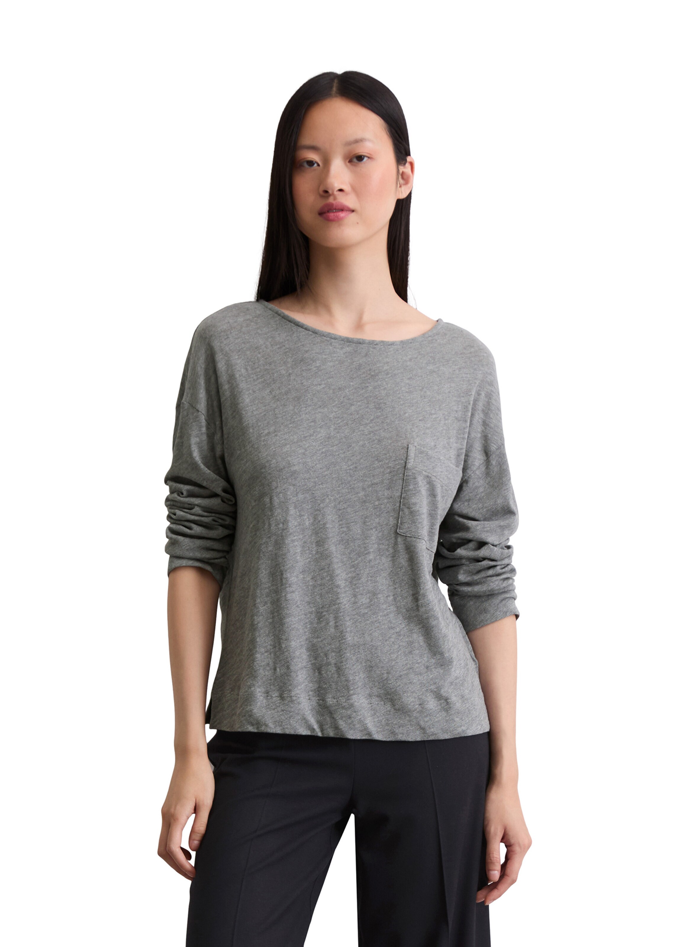 Marc O'Polo Shirt in Grijs: voorkant