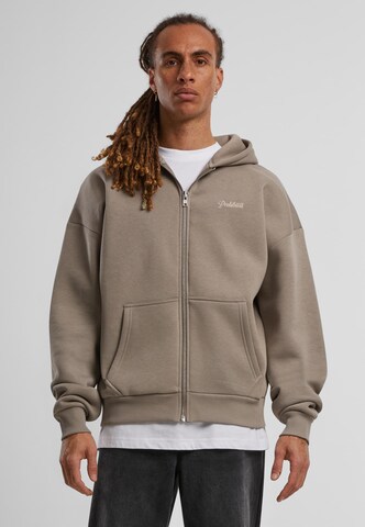 Prohibited Sweatjacke '10119' in Grau: Vorderseite