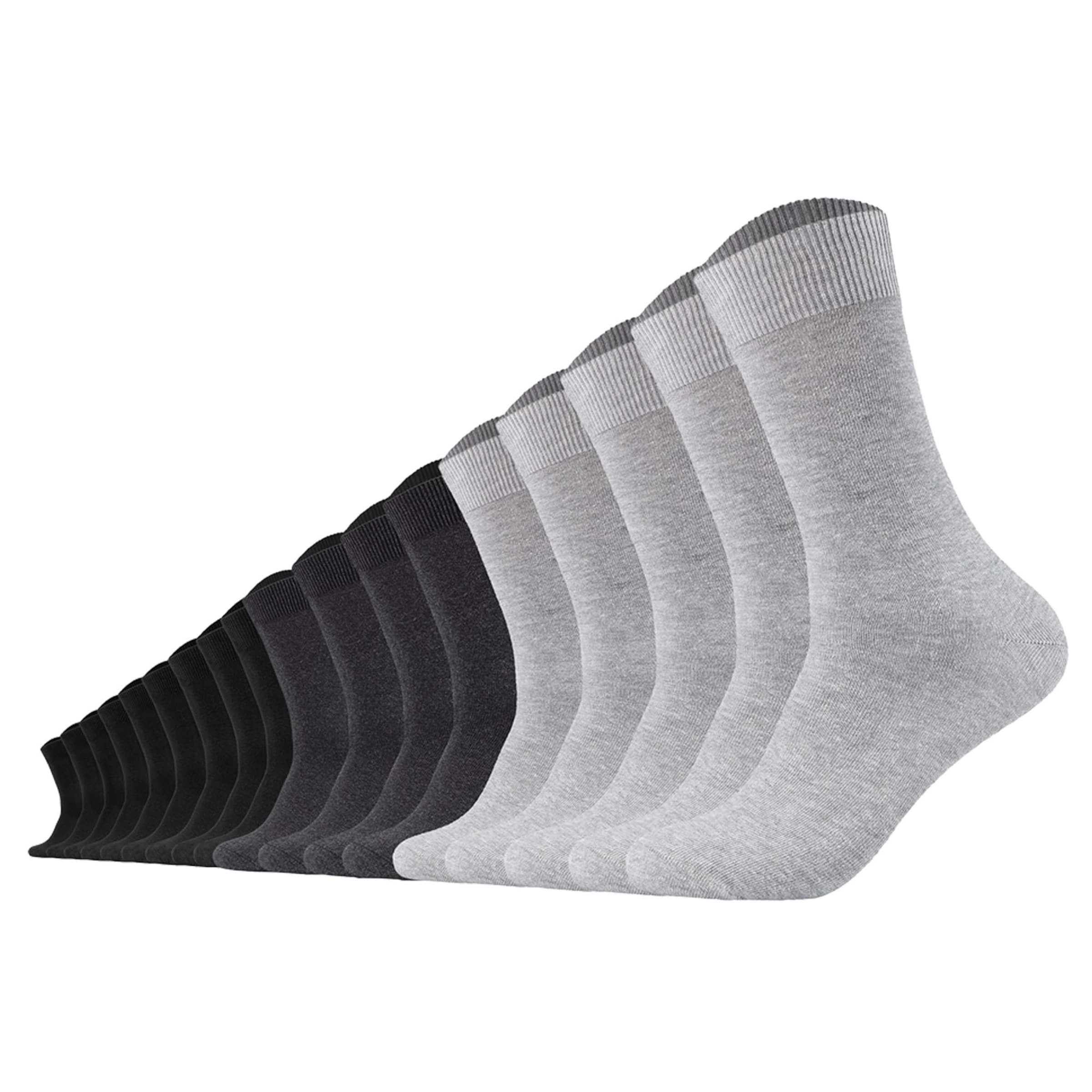 camano Socken in Grau: Vorderseite