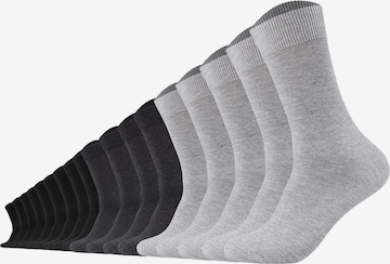 camano Socken in Grau: Vorderseite