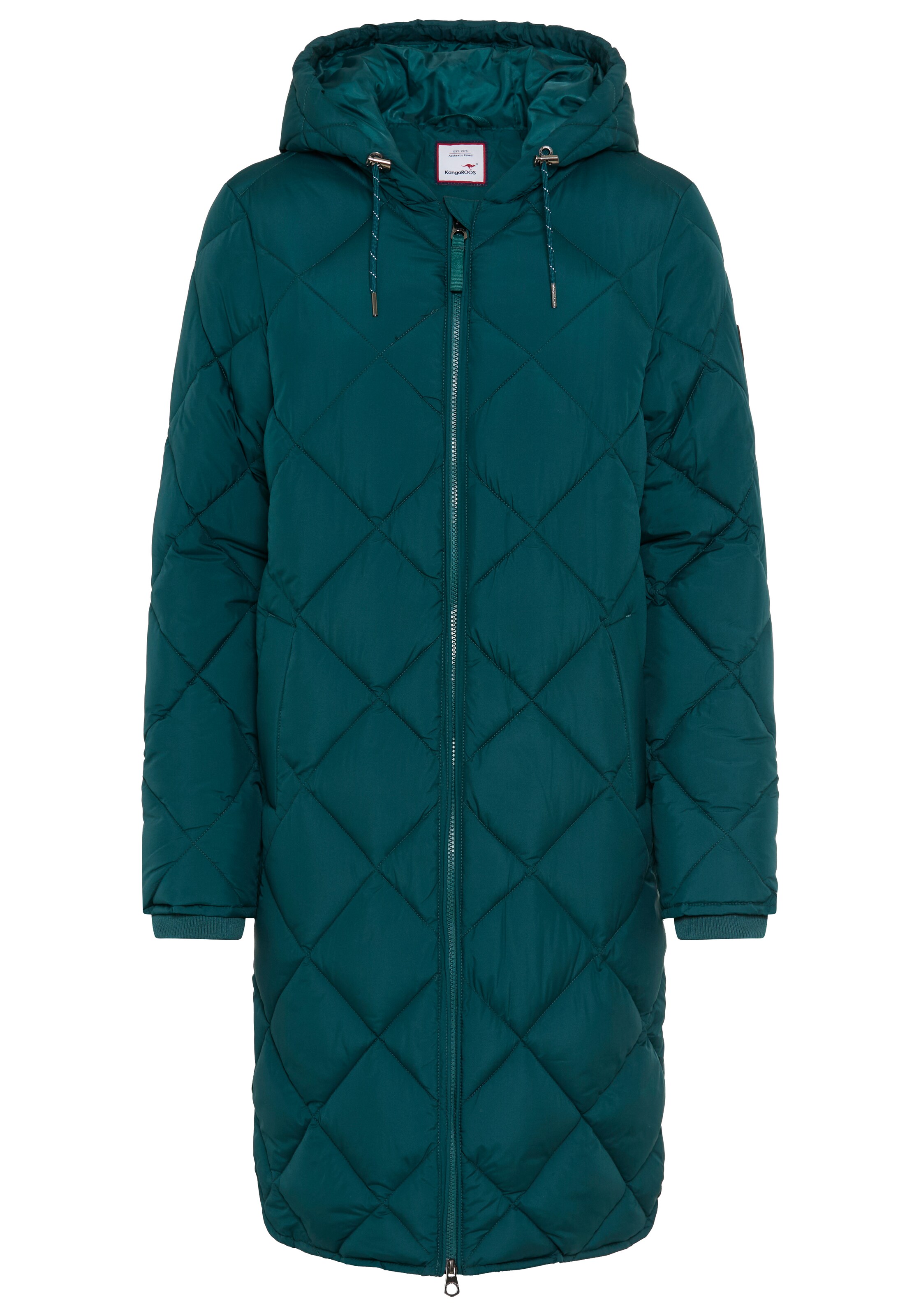 KangaROOS Between-Seasons Coat in Green: front