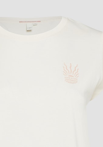 T-shirt QS en beige