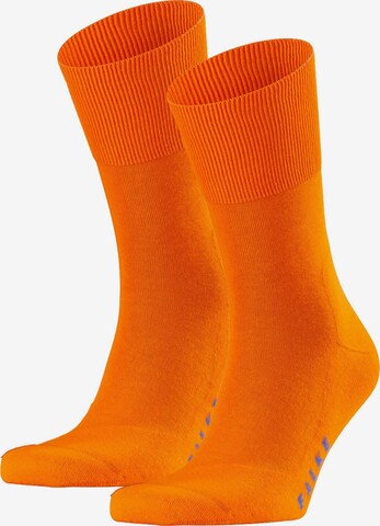 Chaussettes de sport FALKE en orange : devant