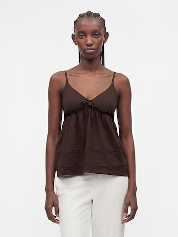 Top di HOLLISTER in marrone: frontale