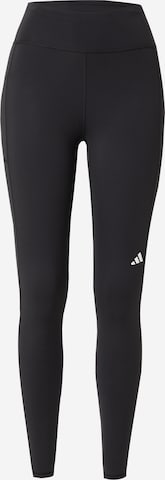 ADIDAS PERFORMANCESkinny Sportske hlače 'Own the Run' - crna boja: prednji dio