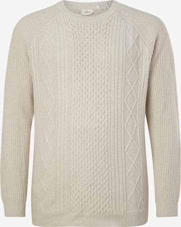 s.Oliver Red Label Big & Tall Sweater in Beige: front