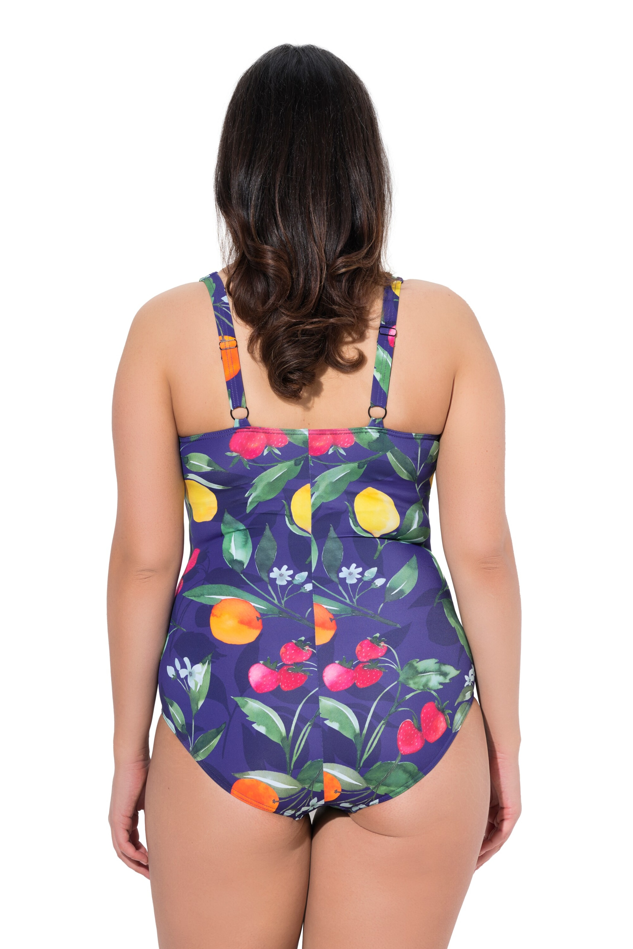 Ulla Popken Triangel Badeanzug in Blau