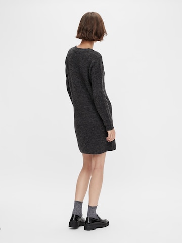 PIECES Knitted dress 'Ellen' in Grey