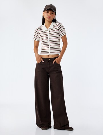 Koton Knit Cardigan in Brown