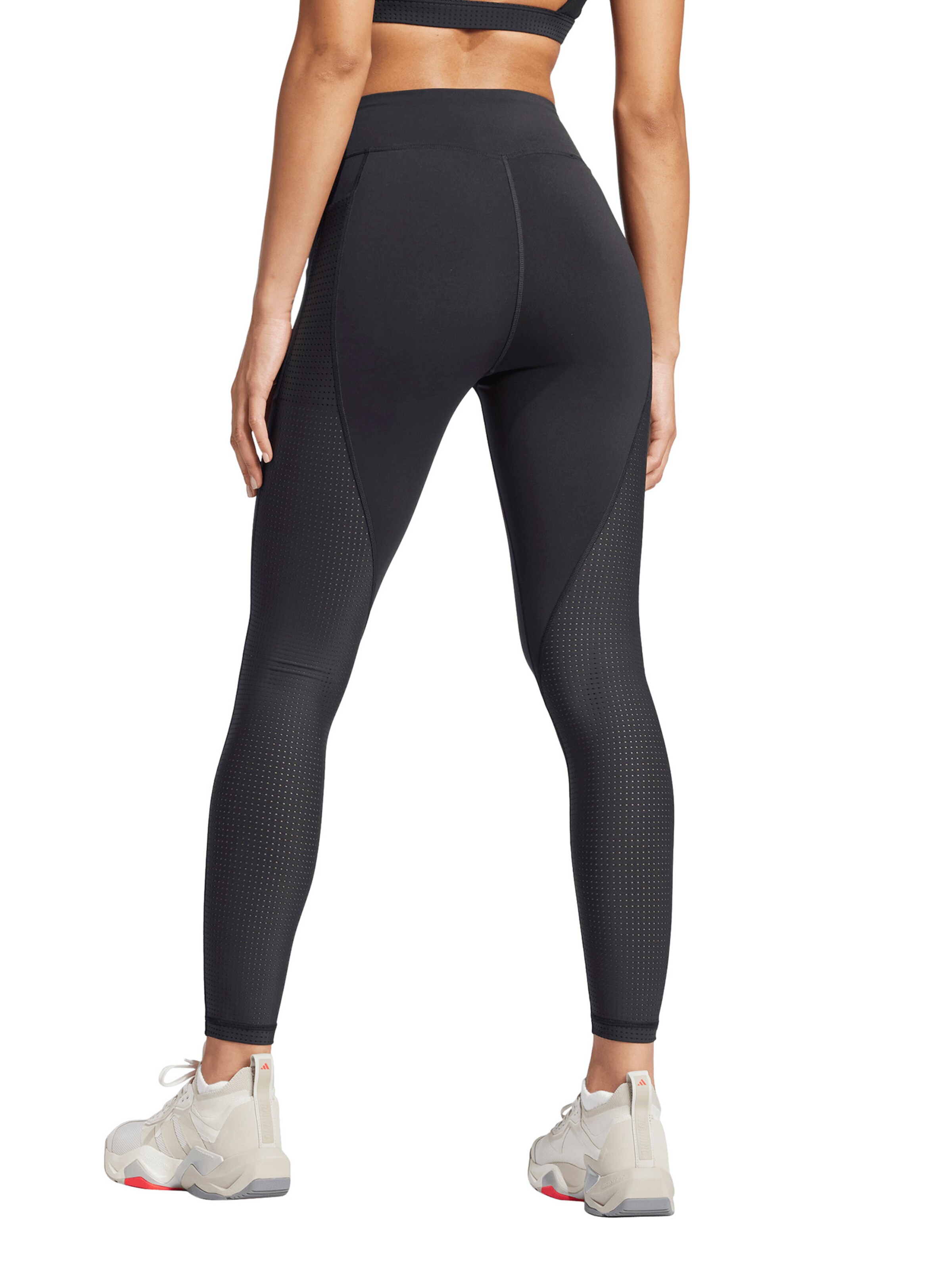 ADIDAS PERFORMANCE Skinny Sportbroek 'Intensity' in Zwart: terug