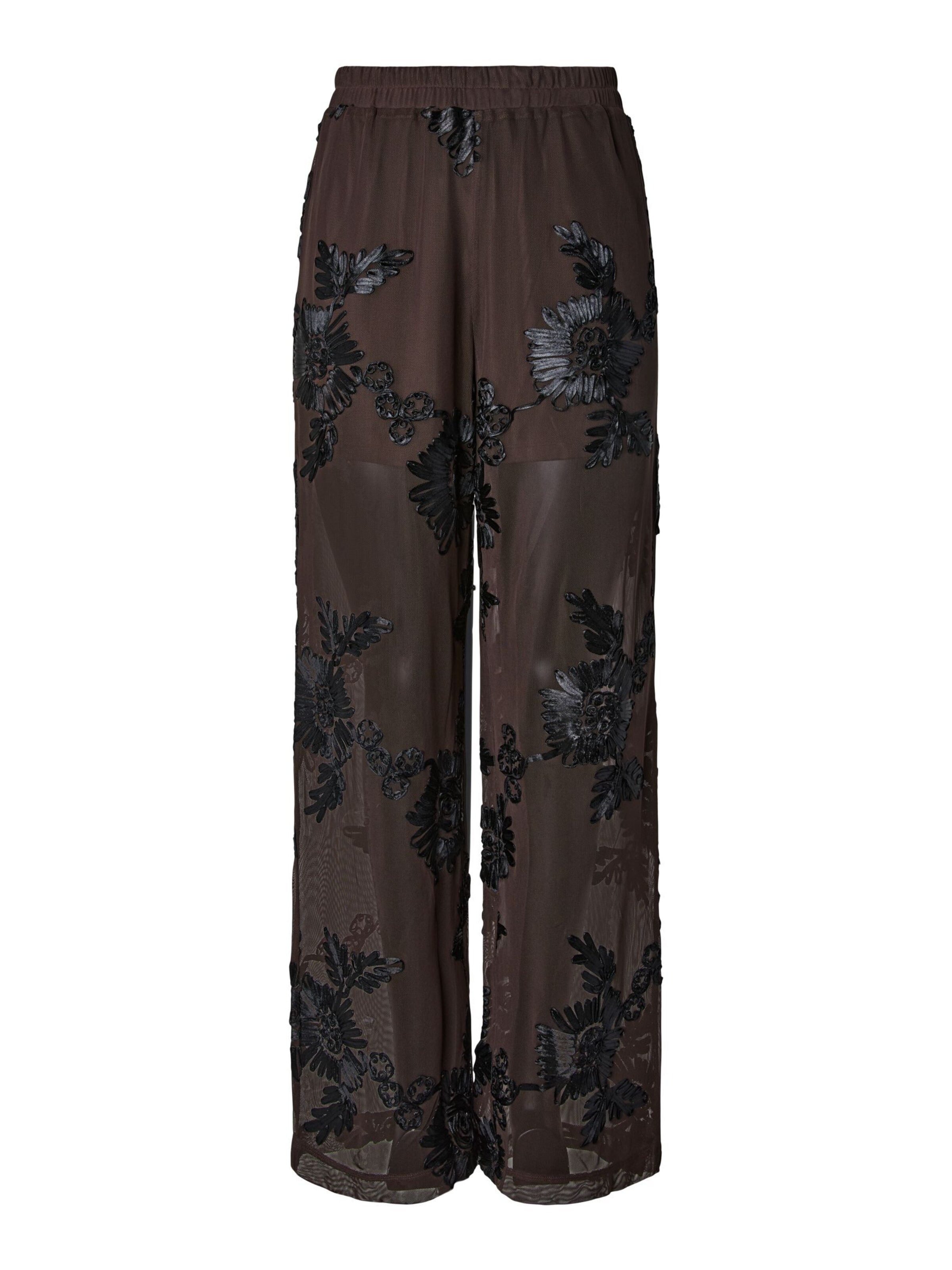 PIECES - Pierna ancha Pantalón 'PCOffia' en marrón: frente