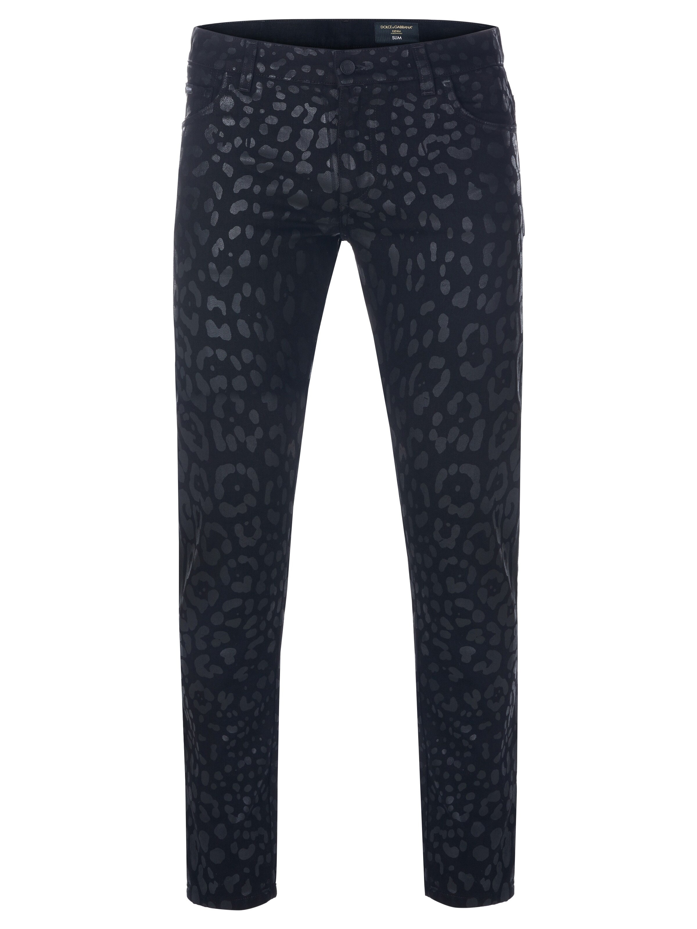 DOLCE & GABBANA Slim fit Jeans 'Dolce & Gabbana Jeans' in Black: front