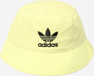 Chapeaux 'Trefoil ' ADIDAS ORIGINALS en jaune : devant