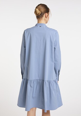 DreiMaster Klassik Shirt Dress in Blue