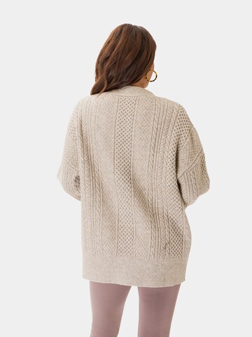 Les Lunes Strickjacke 'Alexis' in Beige