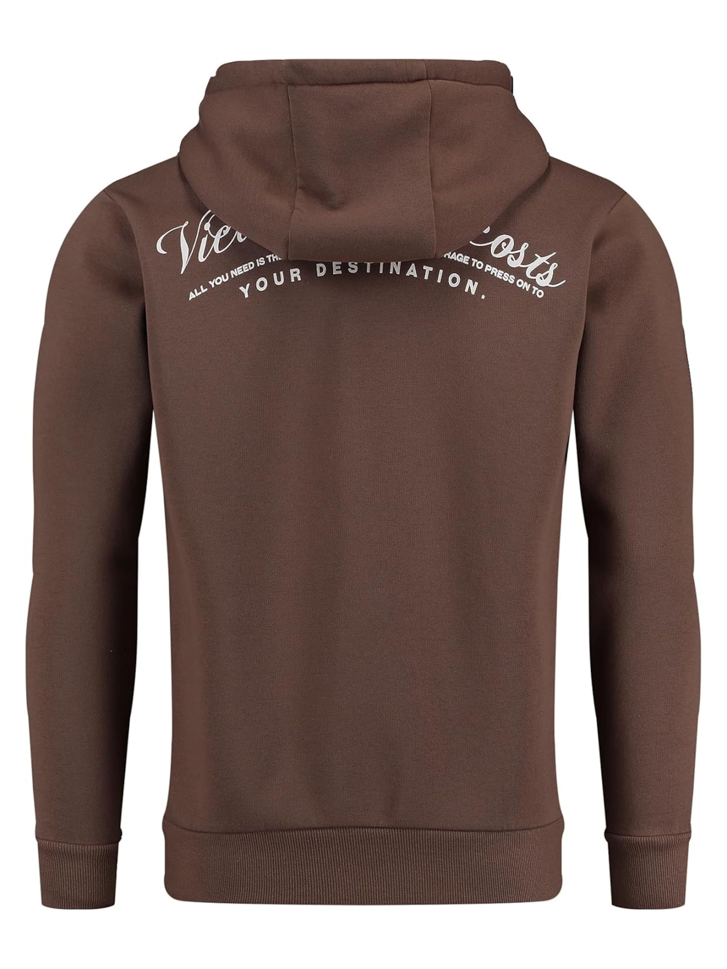 Key Largo Sweatjakke 'Path' i brun