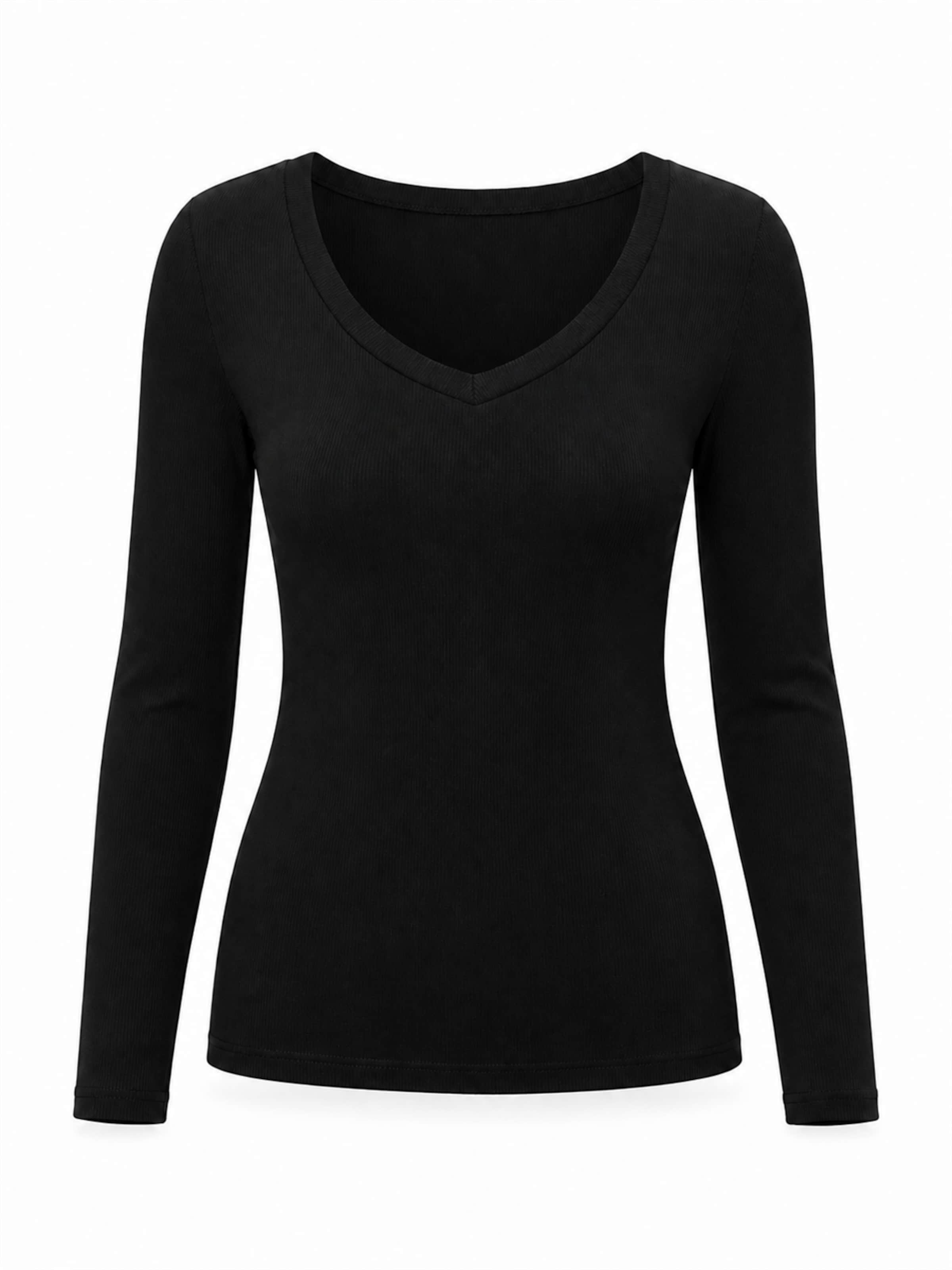 AOTTORI Shirt‌‌‌‌‌ in Schwarz: Vorderseite