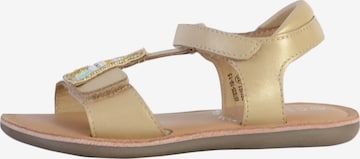 MOD8 Sandale in Gold: Vorderseite
