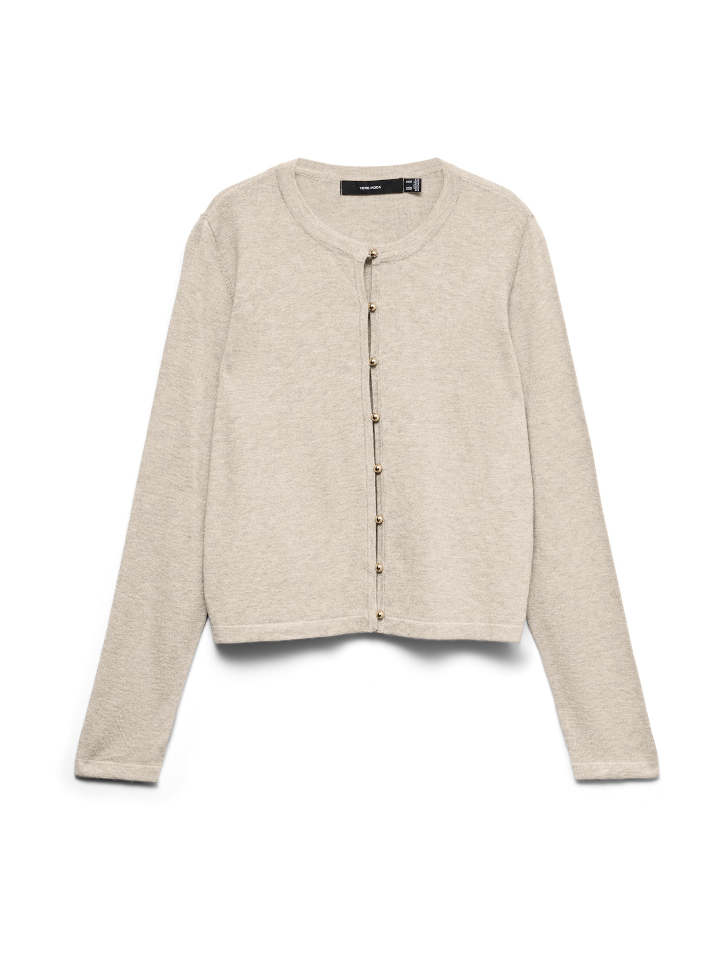 Cardigan 'VMHOLLY KARIS' VERO MODA en beige : devant