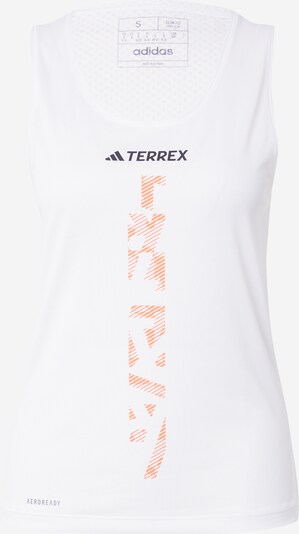 ADIDAS TERREX Sporttop in de kleur Oranje / Zwart / Wit, Productweergave