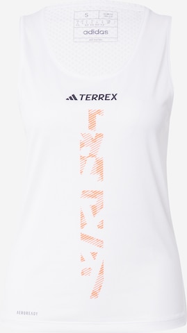 ADIDAS TERREX Sports Top in White: front