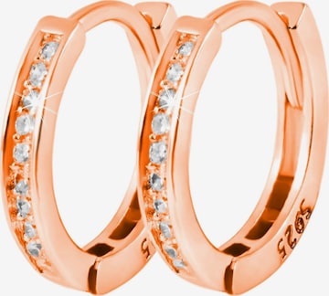 Akzent Earrings '"Sole" aus 925 Sterlingsilber, rhodiniert, langlebig' in Gold: front