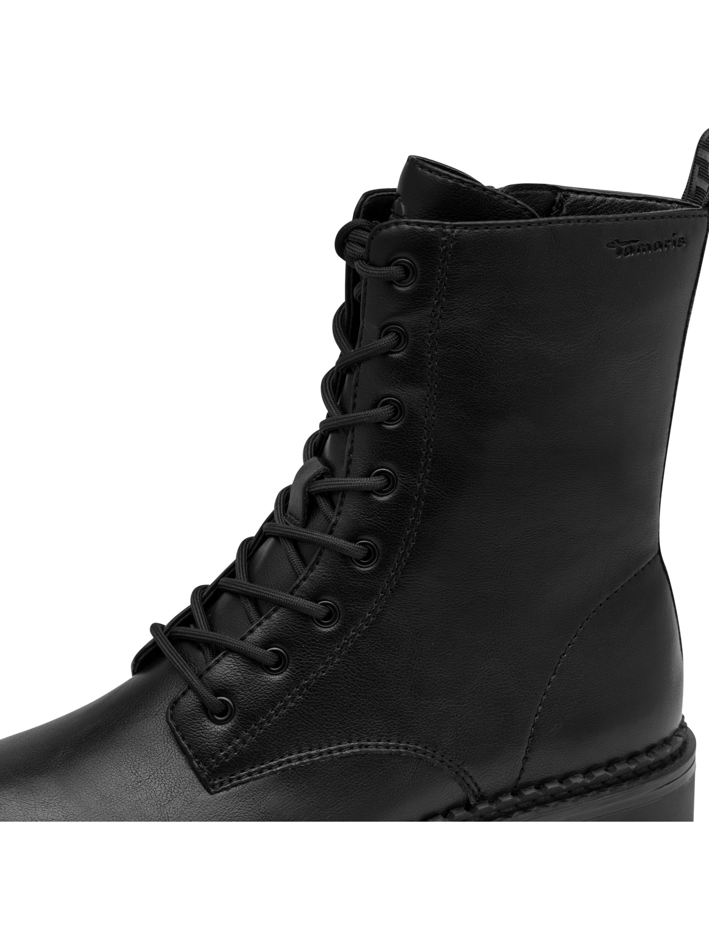 Bottines à lacets Tamaris en noir