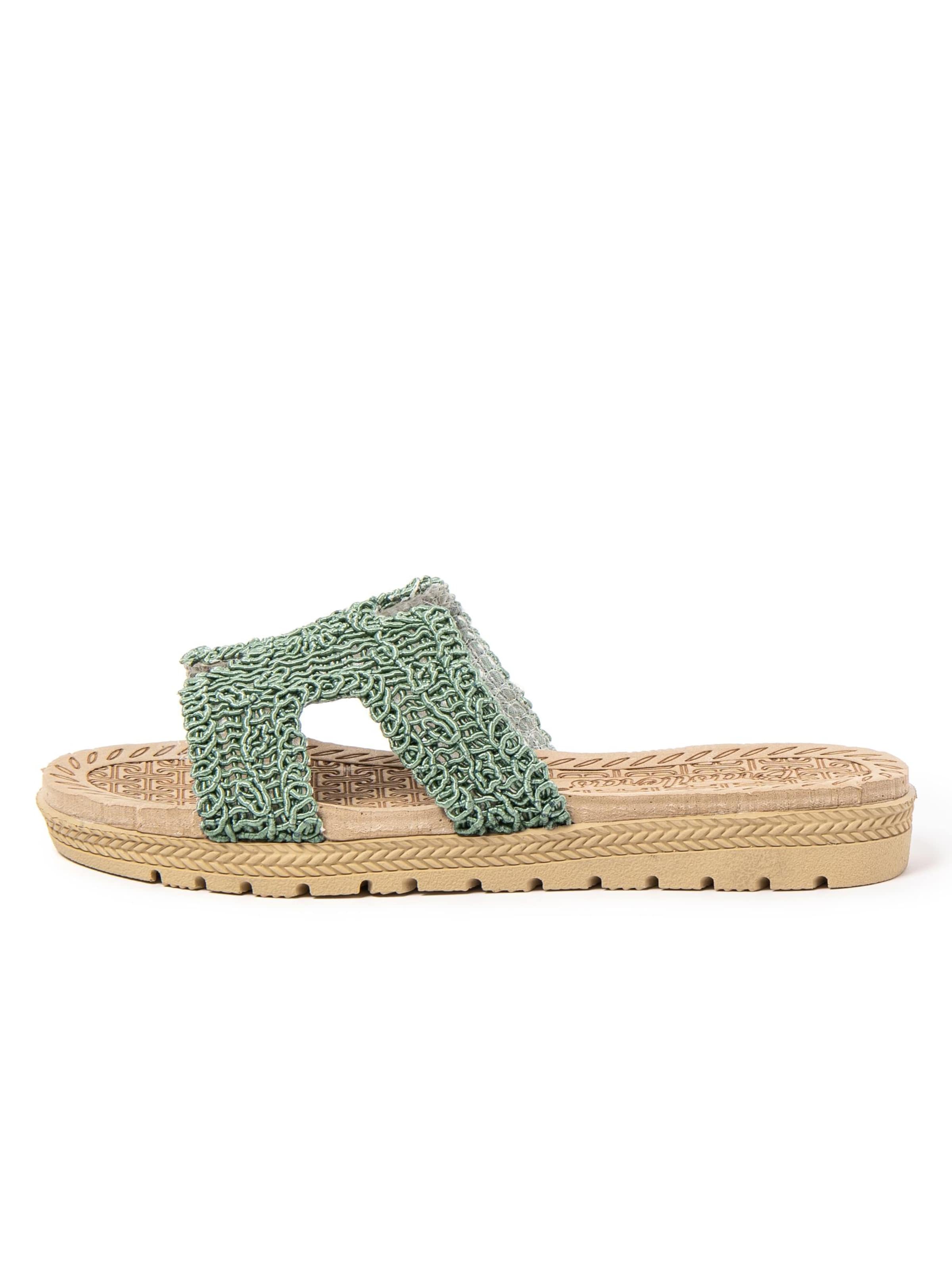 Brasileras Slippers 'Braida' in Green: front